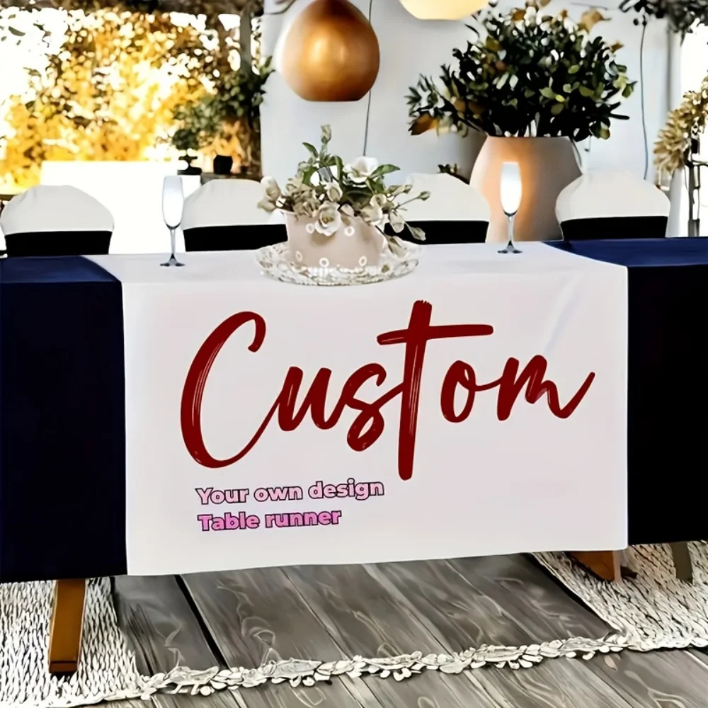 Mantel Personalizado - Diseño de Logotipo y Foto Propios, Impresión Colorida en Material Duradero, Apto para Exposiciones