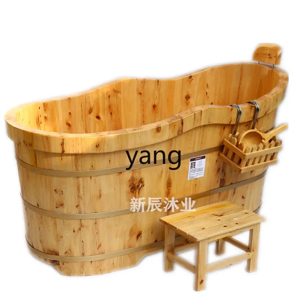 LM1  Cypress Bath Bucket Adult Bath Tub Solid Wood Adult Household