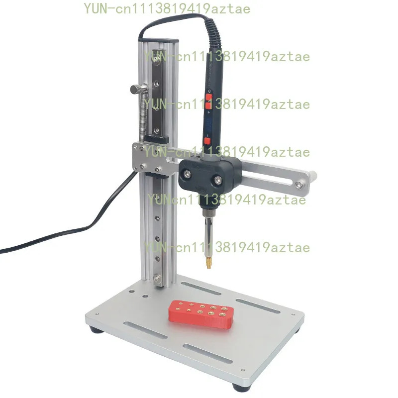 Manual hot melt nut implantation machine 3D printing plastic Tuba stud copper nut hot pressing hot iron shelf
