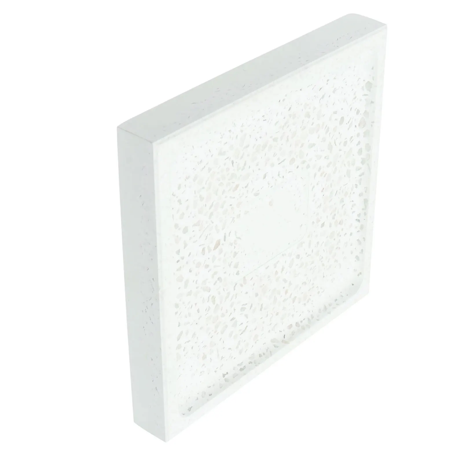 Jabonera de diatomita, soporte de forma cuadrada verde que absorbe el olor a humedad, decoración del baño, contenedor de caja artesanal hecho a mano