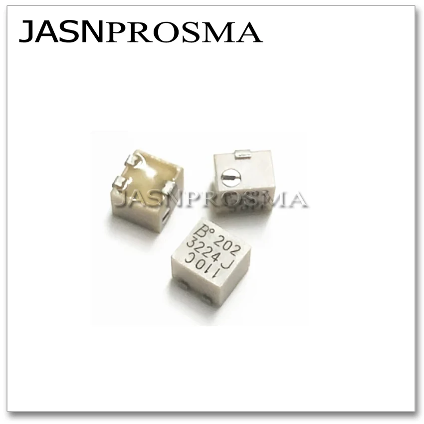 JASNPROSMA 10PCS 50PCS 3224J-1-102E 3224J-1-202E 3224J-1-502E 3224J 3224 1K 2K 5K OHM Adjustable Trimmer Potentiometer resistor