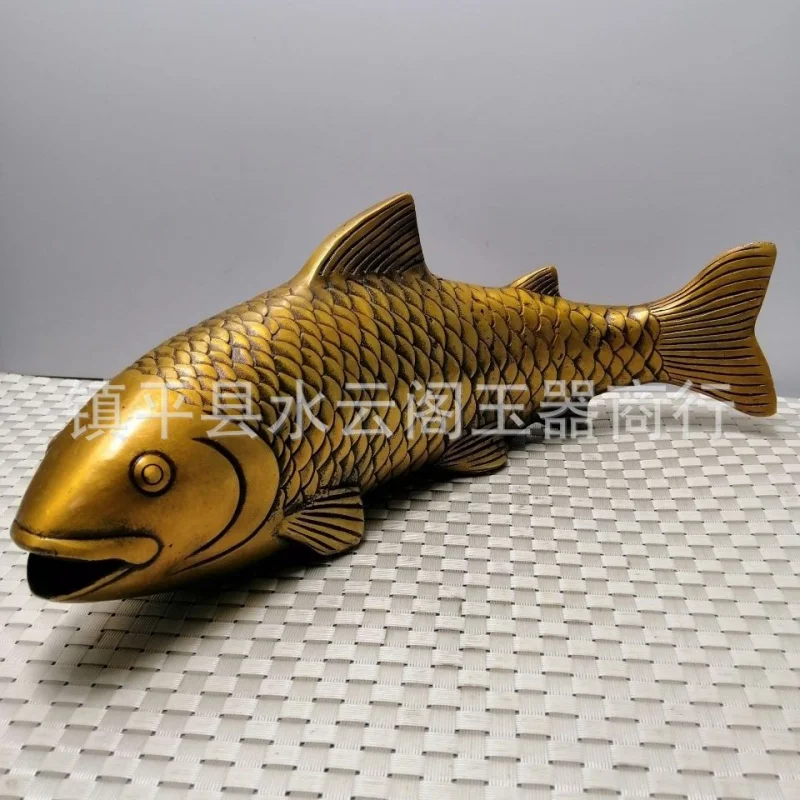 Modern Chinese Model Room Ornament Decoration Sales Office Exhibition Hall Bookcase Year by Year There Are More than Copper Carp