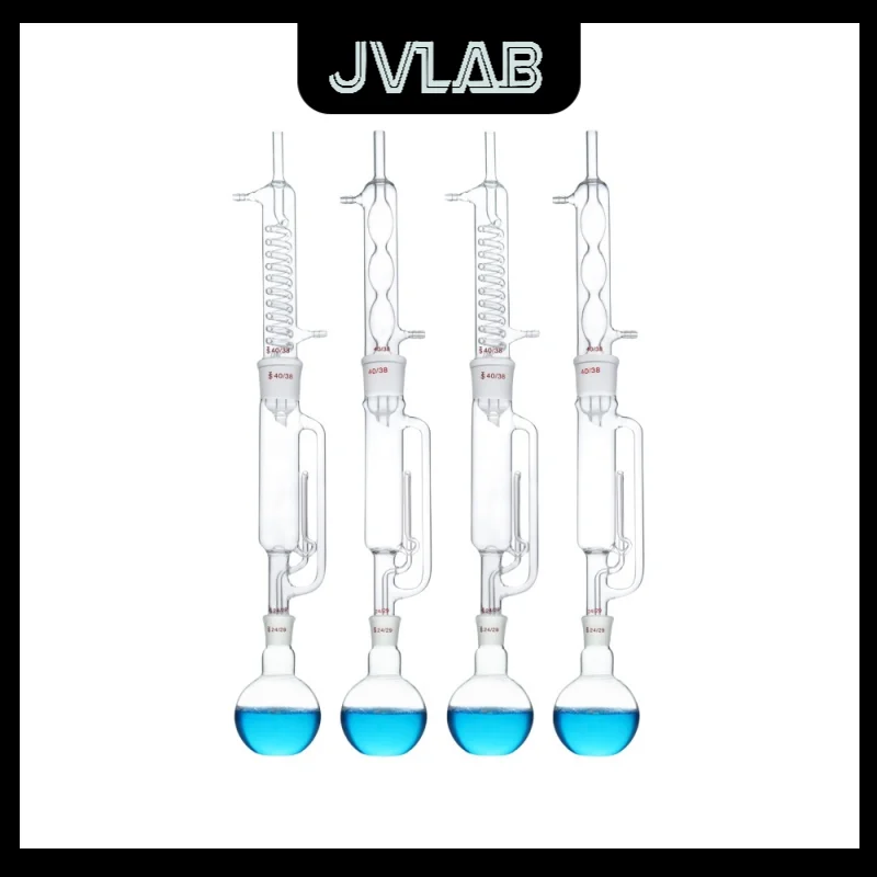 

Soxhlet Fat Extraction Device Fat Distillation Extraction Serpentine Spherical Pressure Siphon Condenser Tube Assembly JVLAB