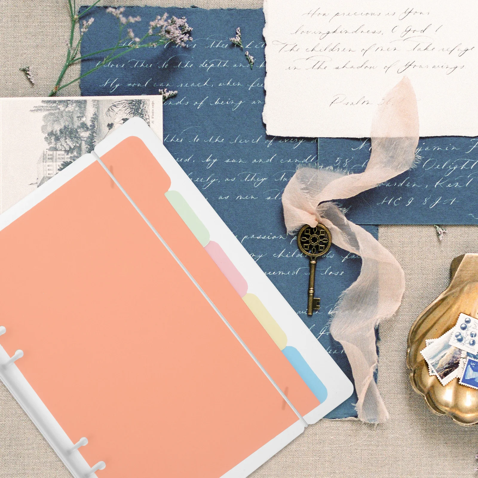 2pcs A5 Binder Clear Plastic Document Organizer Folder For Office School Use 6 Ring Binders Notebook Shell File Holder Portable