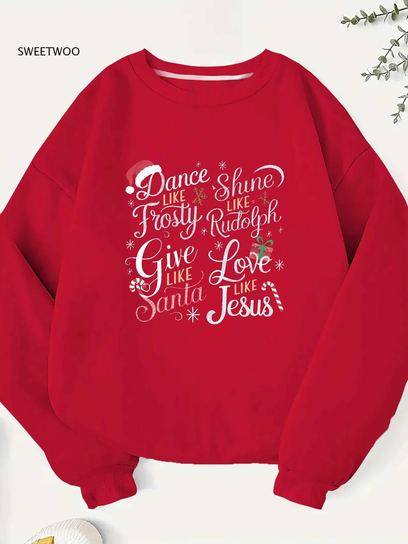 

Women's Black Christmas Typography Sweatshirt with Carol Lyrics&song Titles,holiday Print Sweater for Winter,machine Washabl