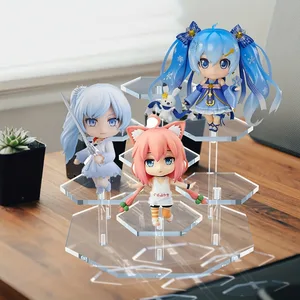 Acrylanzeigestand für Abbildungen, Sammlerstücke, Spielzeug und Puppen, Schmuck, Sammelorganisator, Halter, Kosmetikartikel Risers, 7-Tier 6 Hauptverkäufe des Sammlerausbassers - №5