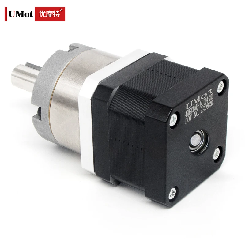 UMOT 42*40mm 3.7/5.2/14/19/27/51/71/100/139 Ratio 1.5A 1.27Nm-10Nm Micro Nema 17 Planetary Gearbox Geared Reducer Stepper Motor