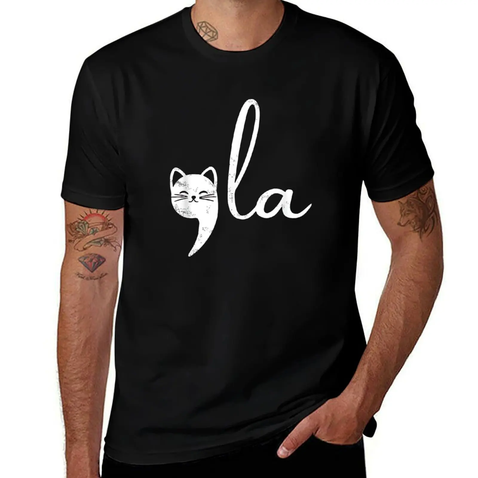 

Retro Cat Comma La Kamala Harris For President 2024 Election T-Shirt T-Shirt Everyday Wear Basic Short Sleeve Top