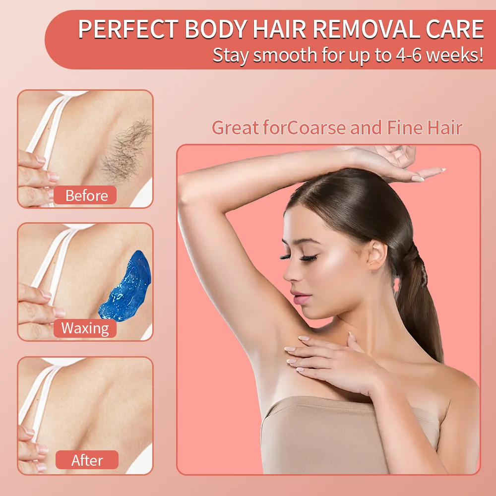 50g Fasolki woskowe do depilacji do podgrzewania w maszynie do wosku twardego, bezbolesne koraliki do depilacji gorącą folią, bikini, twarzy, nóg, ciała, usuwanie owłosienia