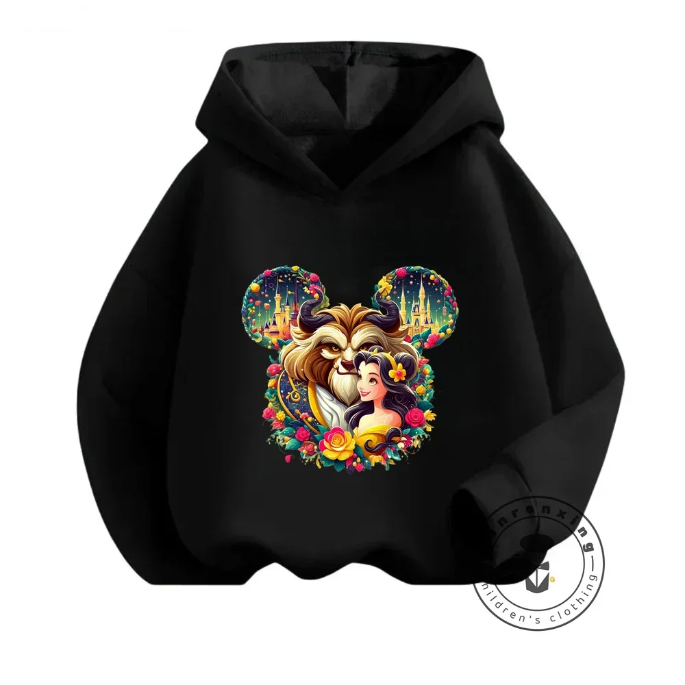 

Enchanting Disney Beauty and the Beast Themed Sweatshirts for Boys Girls Winter Fashion Soft Warmth Active Casual Wear Tops