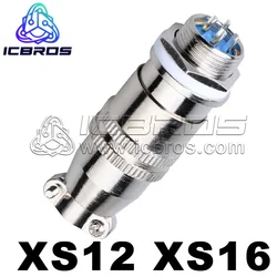 XS12 XS16 AviAtion Socket 2 3 4 5 6 7 9 Core Pins Push-Pull Self-locking Docking IndustrIal Plug ConneCtor