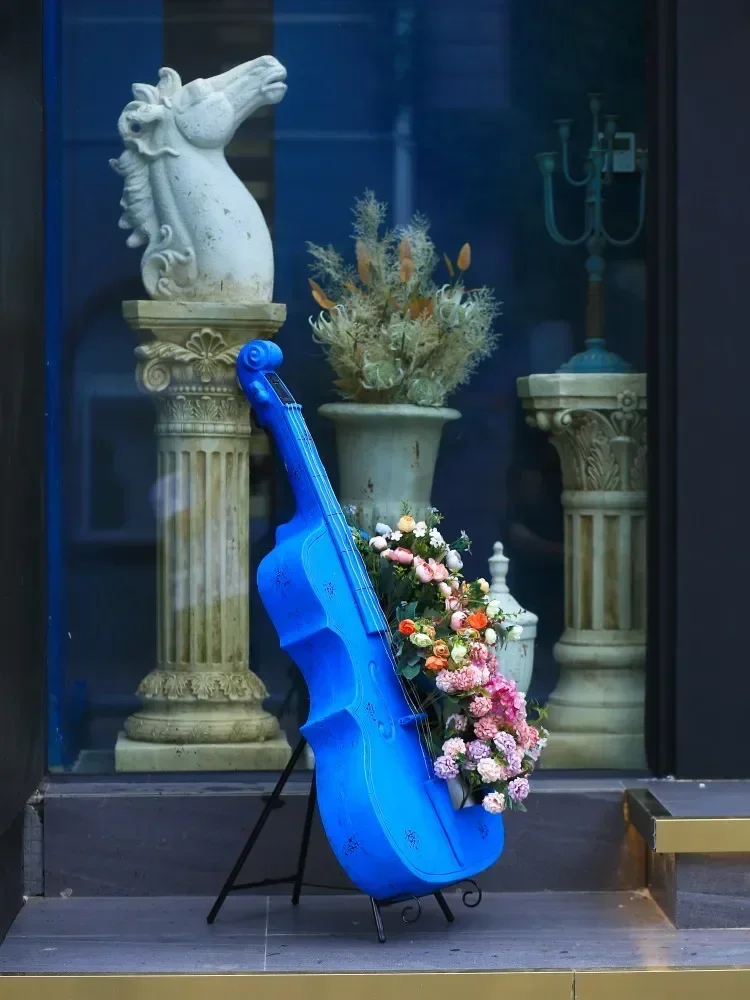 Courtyard outdoor garden cello floor to ceiling decoration, real estate new store opening, villa balcony decoration, layout