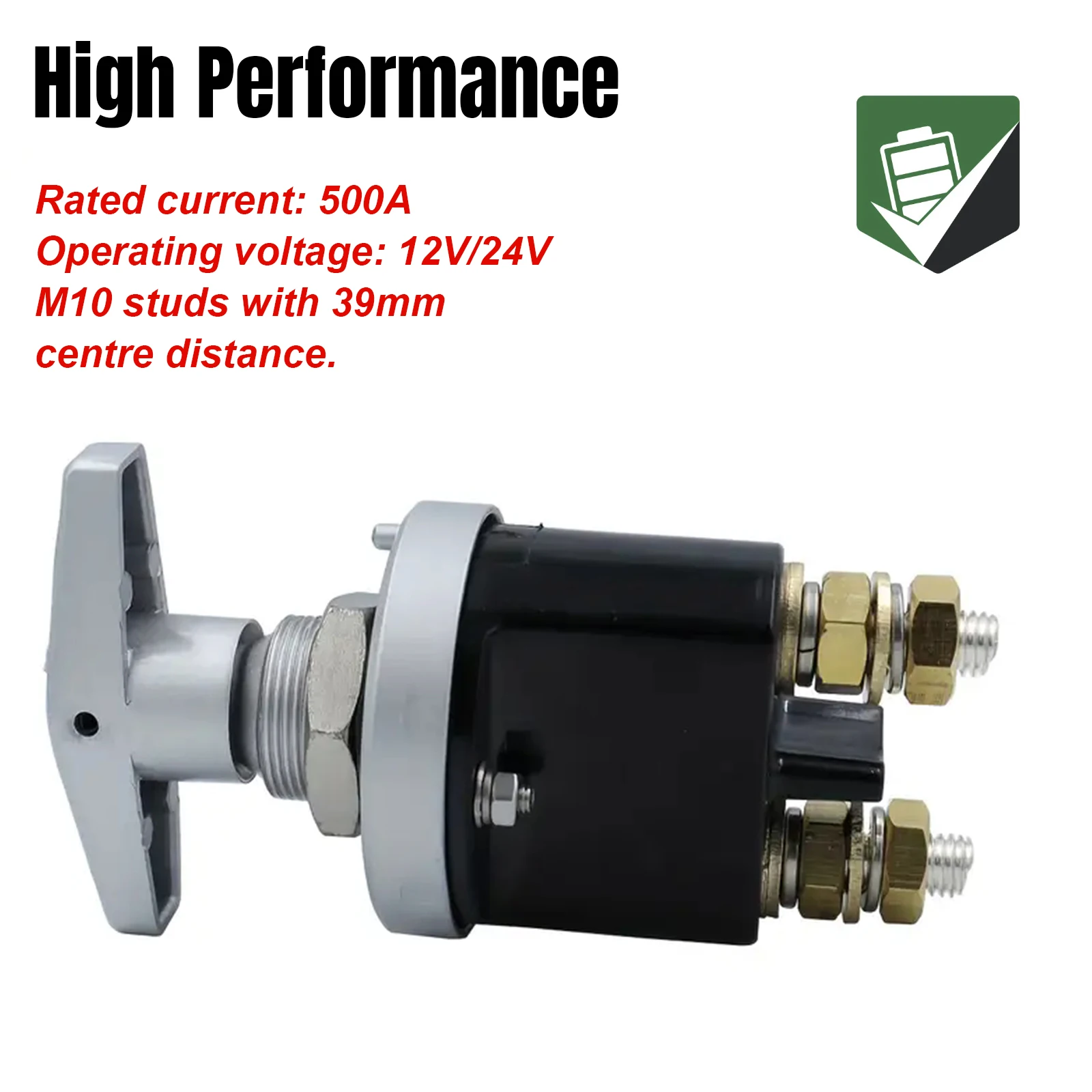 

Выключатель-разъединитель автомобильного аккумулятора 500А, мощный выключатель-разрыватель цепи для лодок, грузовиков, фургонов 12В 24В