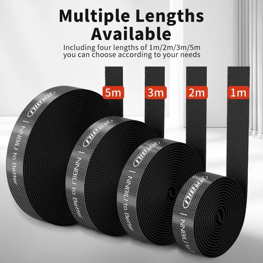 NNBILI-organizador USB, bridas enrolladoras de cables, gestión de cables de ratón y auriculares, Protector de Cable de cargador para iPhone, Samsung, Xiaomi, 1/2/3/5M