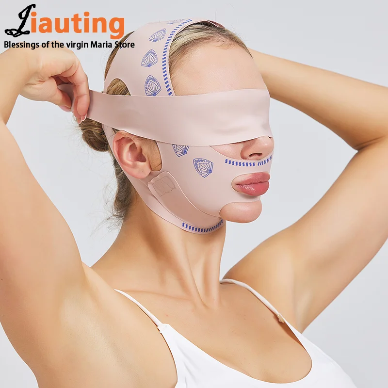 Women Chin Cheek Face Slimming Bandage Lift Up Belt Bilayer V Line Face Shaper Facial Anti Wrinkle Strap Skin Care Beauty Tools