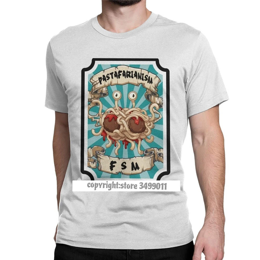 Camisetas De pastafarianismo para hombres, camisas de monsterismo de espagueti volador, camisas de religión, iglesia, monstruo de fideos, camiseta