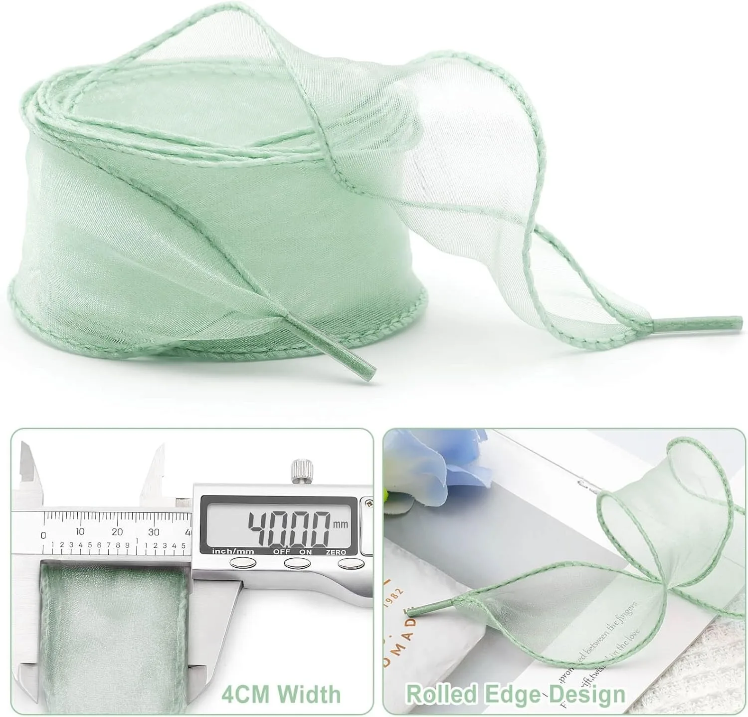 1 Paar flache, transparente Schuhbänder, 4 cm breit, modische Schuhbänder aus Schneegarn, elegante Schuhbänder für Damen und Mädchen. ﻿ Schuhzubehör – Detail 2