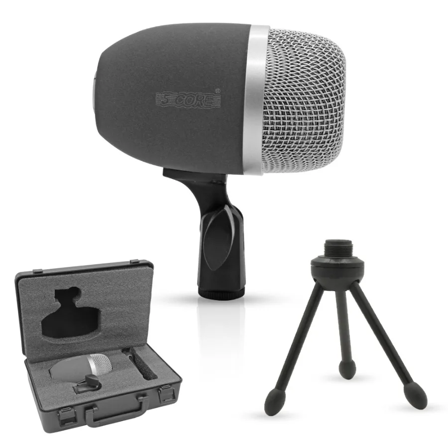 

Tom Mic 1Piece Wired Cardioid Bass Drum Microphone Kit High SPL Instrument Microfono w XLR Connection 5 Core Tom XP