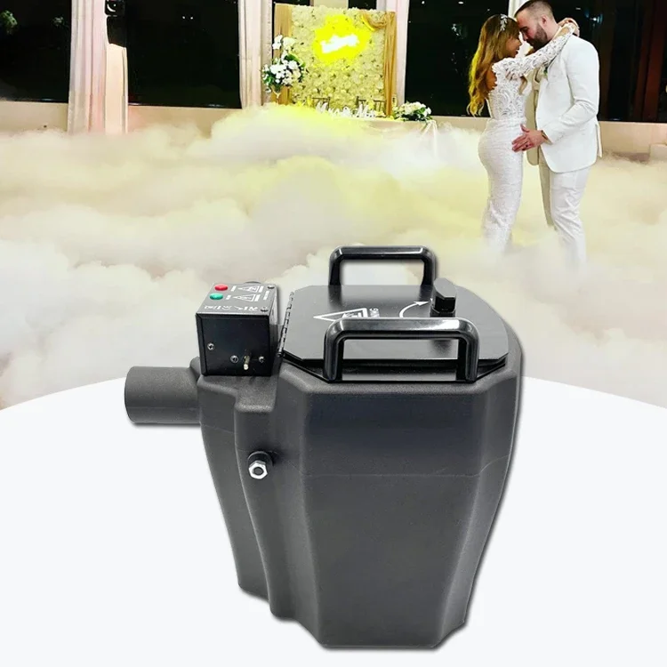 3500W mini nimbus dry Ice low fog Machine water base heavy smoke cloud effect ground Lying fogger for Halloween stage wedding