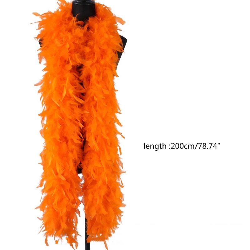 Boa en plumes de dinde en peluche épaisse, bande de garniture complète, costume de fête de mariage, décorations de scène de bricolage