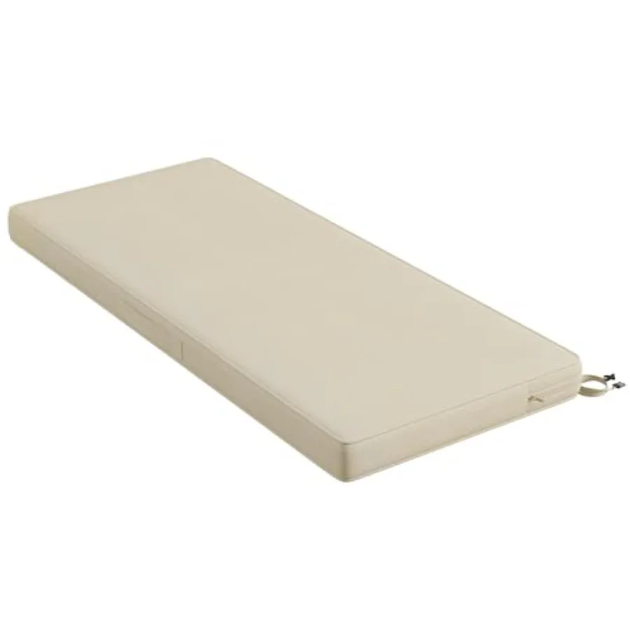 

Outdoor Bench Cushion 42 inch Double Waterproof Patio Furniture Cushions Replacement for Swing Porch Couch 42x18x3'' Beige
