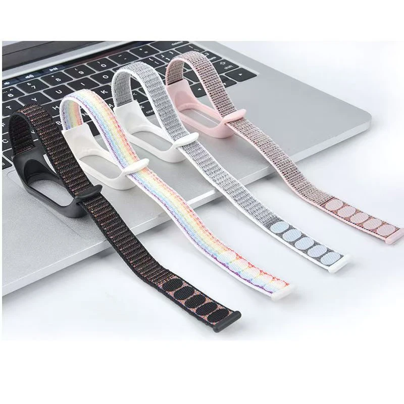 النايلون حلقة معصمه ل Xiaomi Mi الفرقة 7-7 nfc Smartwatch الرياضة Miband7 Correa استبدال سوار الذكية الفرقة 7 6 5 4 3 حزام