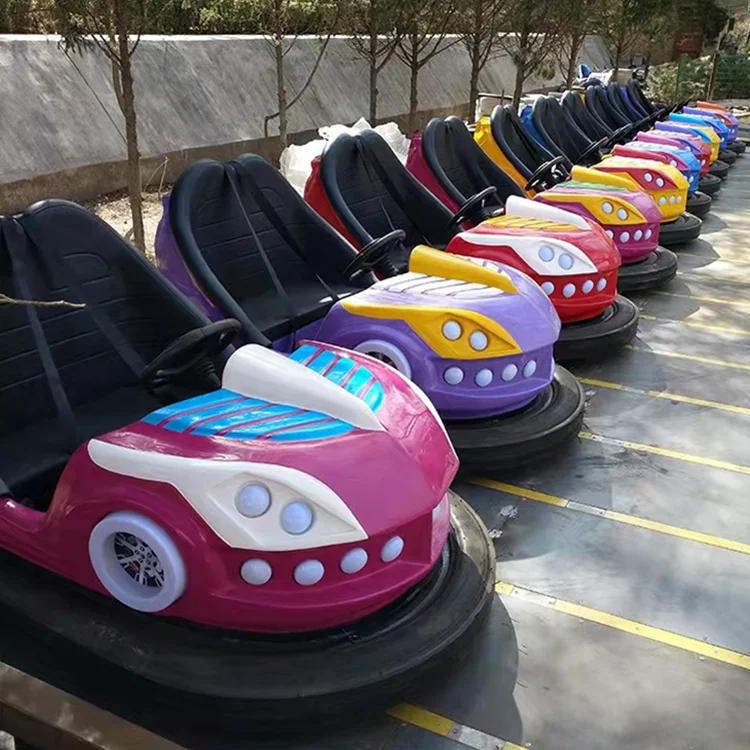 High Quality colorful flash car bumpers electric battery bumper cars amusement park kids adult amusement park bumper cars