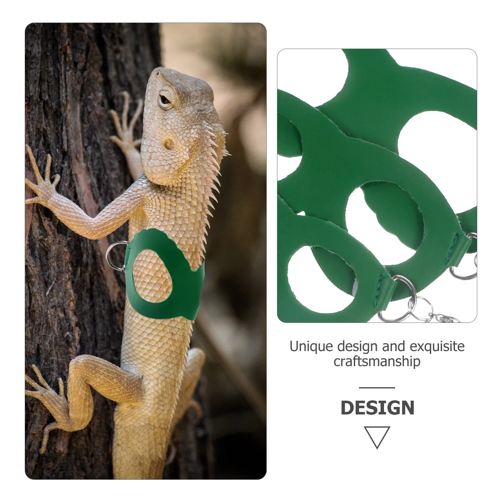 

1 set Lizard Chest Strap Leash Small Animals Harness Bearded Dragon Outdoor Reptile Pet Supply Gecko Leash Walking Harnesses