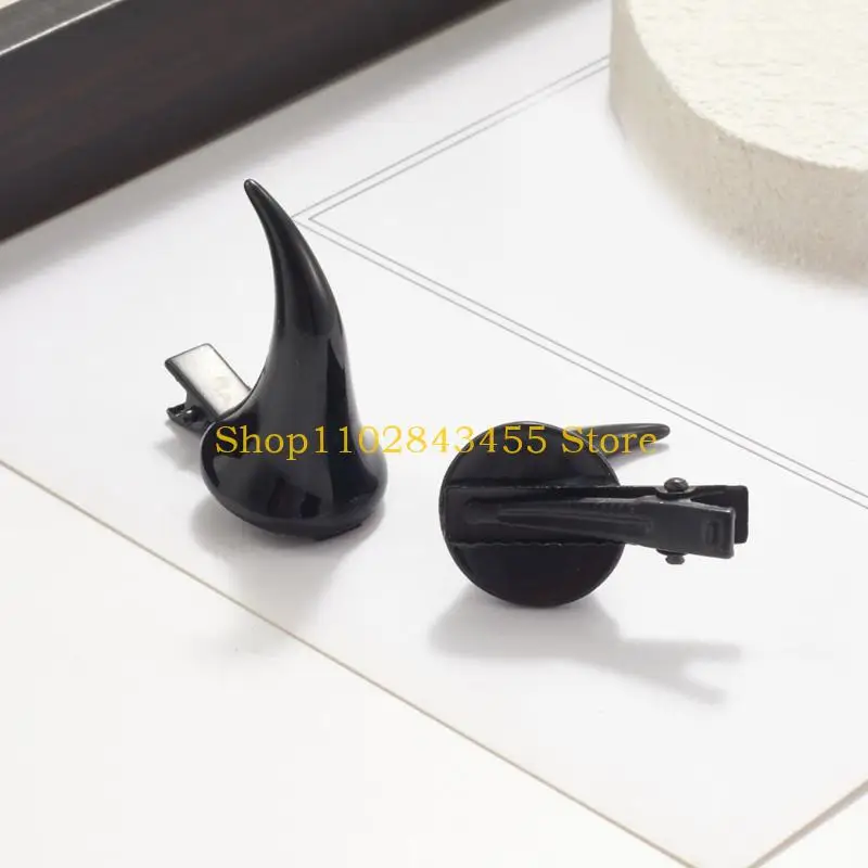 49mc-Хэллоуин-Дьявольский-Рог-Повязка-Для-Волос-Заколка-Для-Волос-Смола-Для-Детей-Взрослых-Косплей-Вечеринка