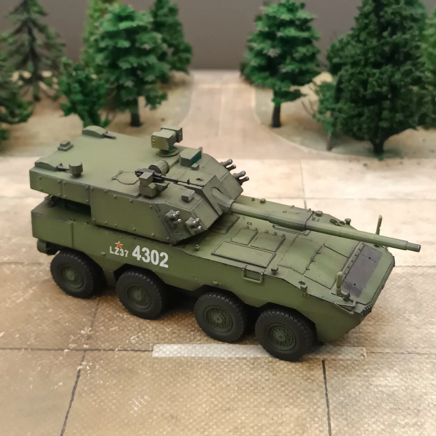 

Боевая машина с колесным шасси типа 19, масштаб 1/72, окрашенная вручную готовая модель, декоративное украшение (Доставка в течение 5-6 дней)
