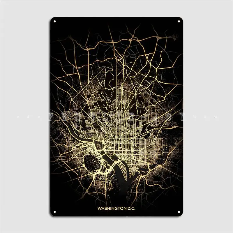 Washington Dc Poster Metal Plaque Cinema Living Room Party Create Plaques Tin Sign Poster