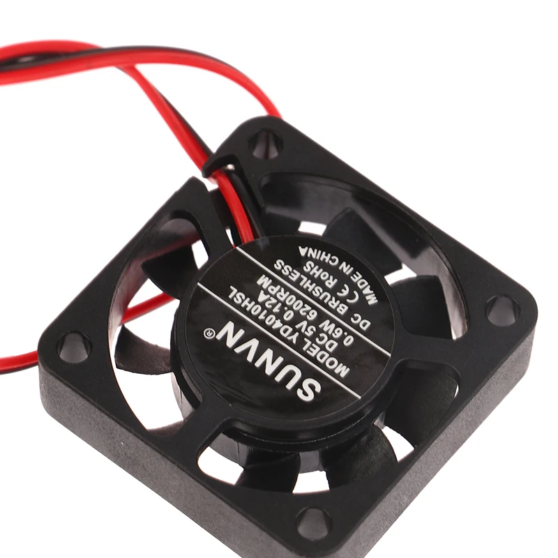 4010 40mm Mute Heat Dissipation Fan DC 5V 12V 24V 6200RPM, 6500RPM, 6800RPM Two Lines For 4010 Oil Bearing Brushless Cooling