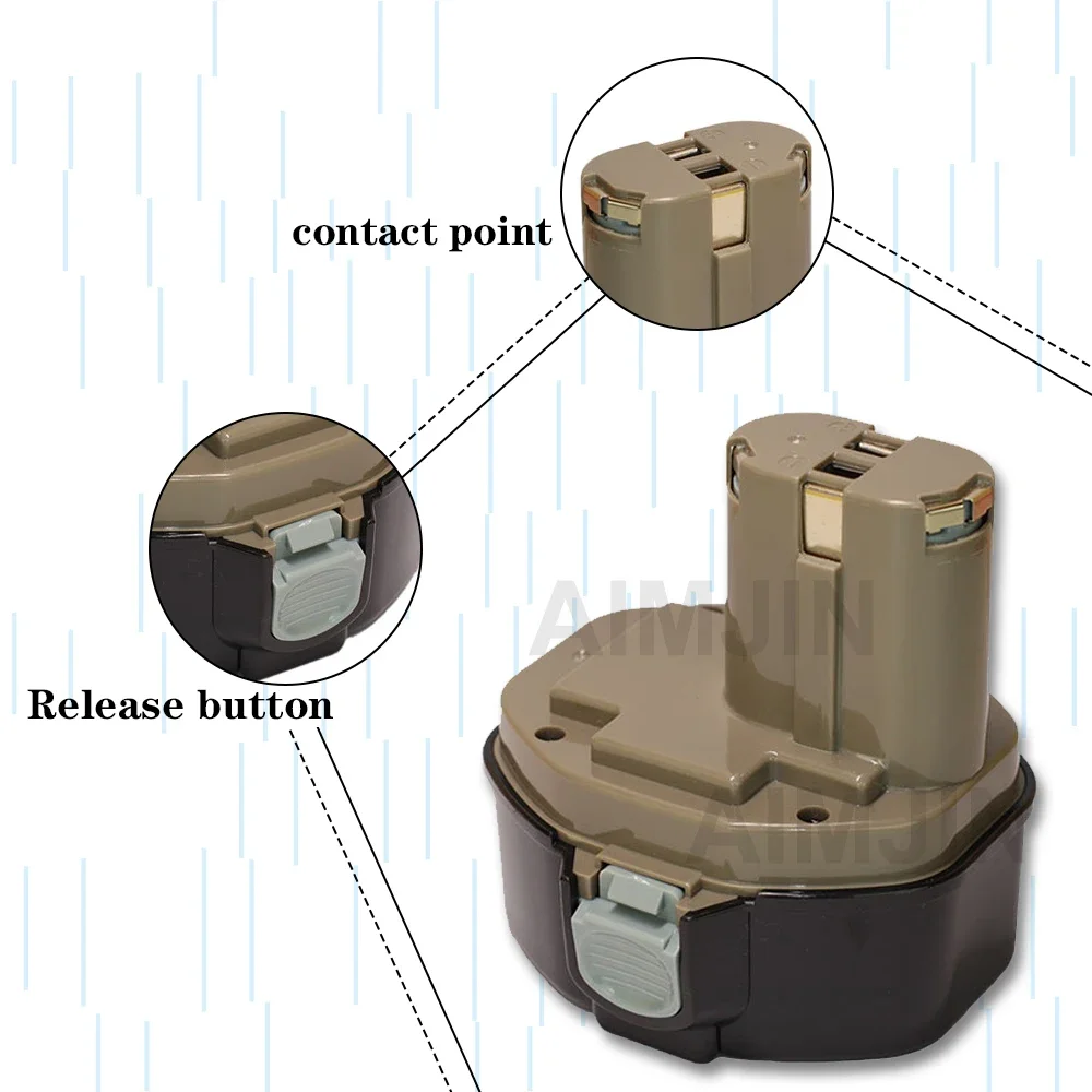 Аккумулятор для Makita PA14 14,4 1422 1433 1420-1 6281D 6280D 6337D, 192600 в, А · ч