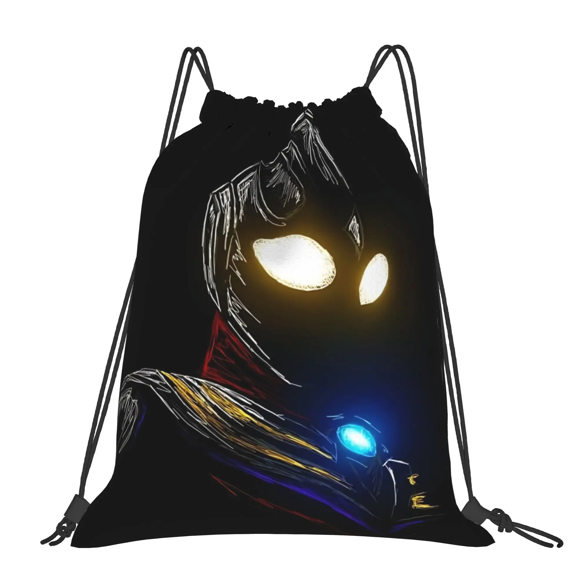 bag Pouch Ultraman  Drawstring Bags Gym Pouch Print Backpack Boy Girls School Shoe Bag
