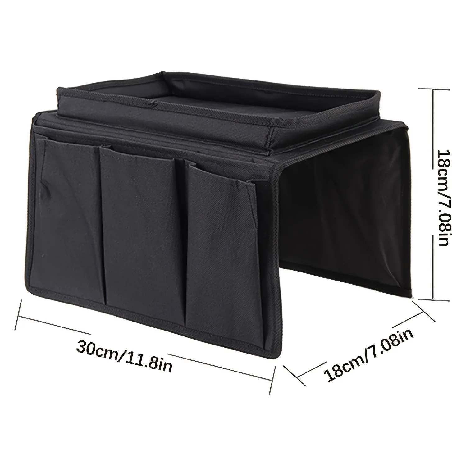 Convenient Sofa Armrest Storage Bag for Remote Controls Magazines and More Perfect for Recliner Sofas and Side Pockets