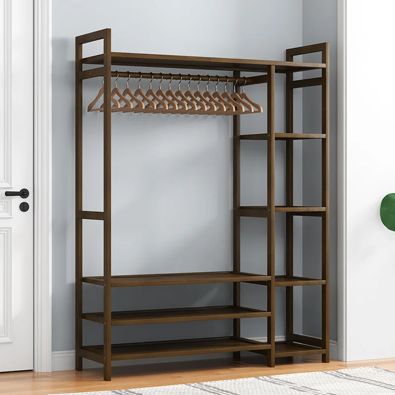 

Wholesale Integrated Door Hanging Clothes Rack Simple Metal Coat Shoe Rack for Bedroom Home Use Floor-Standing Clothes Drying