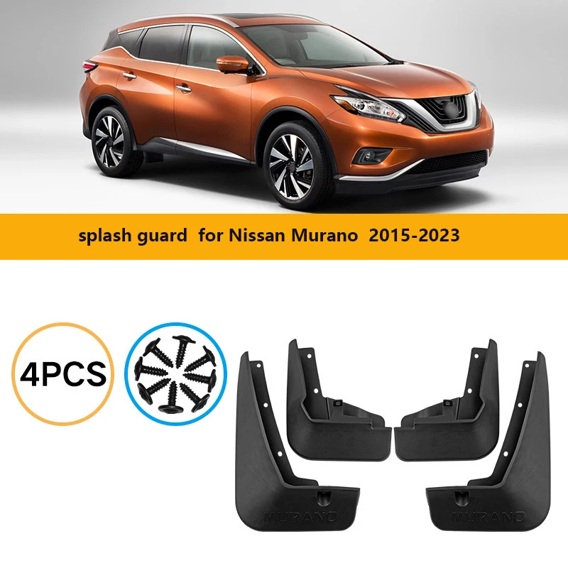 

Car Molded Mud Flaps For Nissan Murano 2015-2023 Splash Guards Mudguards Mudflap Car Accessories