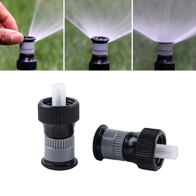 Aspersor ajustable de 360 °, boquilla de riego para césped de jardín, riego automático, 1 unidad