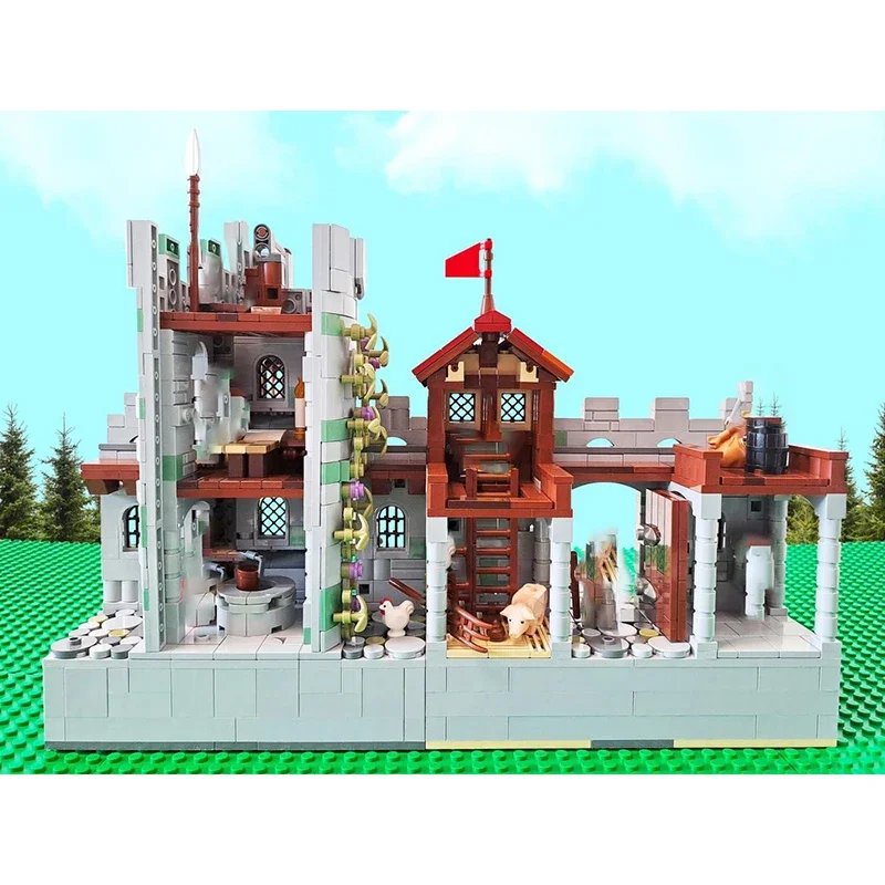 Moc Building Blocks Castello medievale Il vecchio maniero Tecnologia Mattoni modulari Modello Regali Giocattoli di Natale Set fai da te Assemblaggio