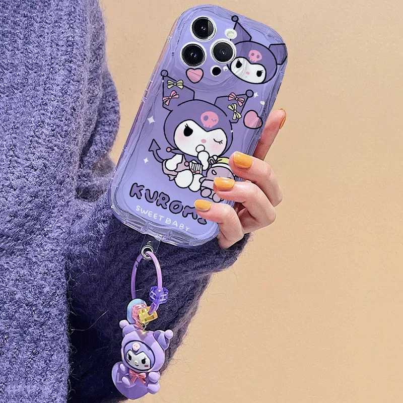 Hello Kitty Pendant Case For Motorola G84 G52 G60 E14 G54 Edge 50 Fusion Pro Ultra G04 G24 G14 G53 G22 G35 G05 G34 G75 G15 G30