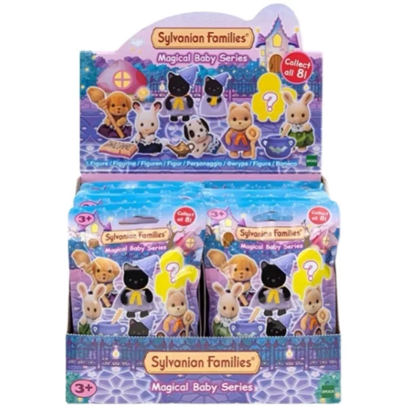 Original Sylvanian Families Blind Box Baby Baking And Magic Kawaii  Toy Myserious Box Collection Ornament Doll Birthday Presents