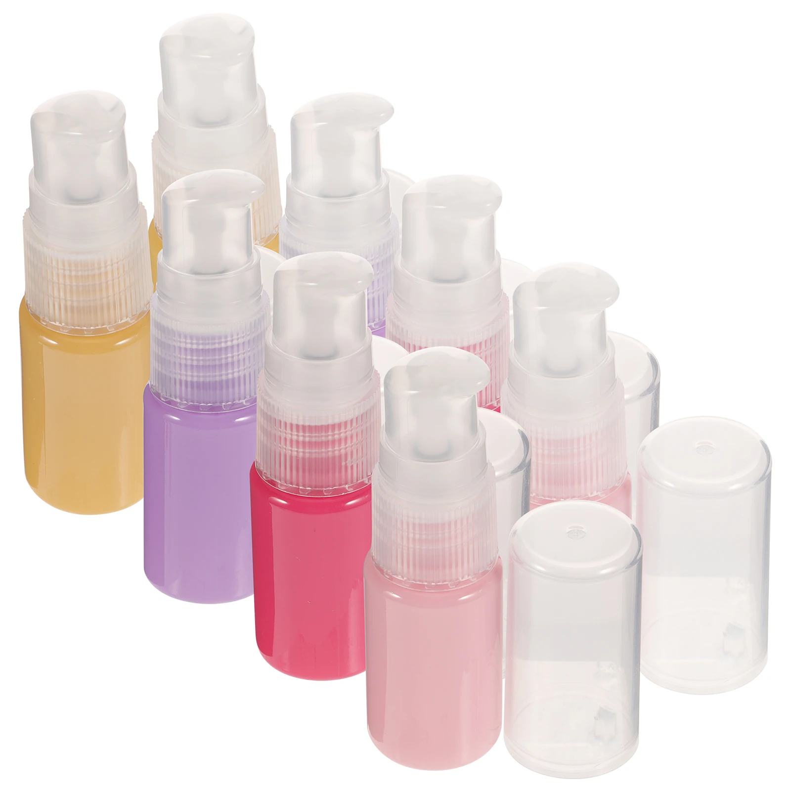 12 Stuks Reizen Lotion Fles Hervulbare Draagbare Plastic Containers Voor Serum Crème Moisturizer Shampoo Herbruikbare Reiscontainer