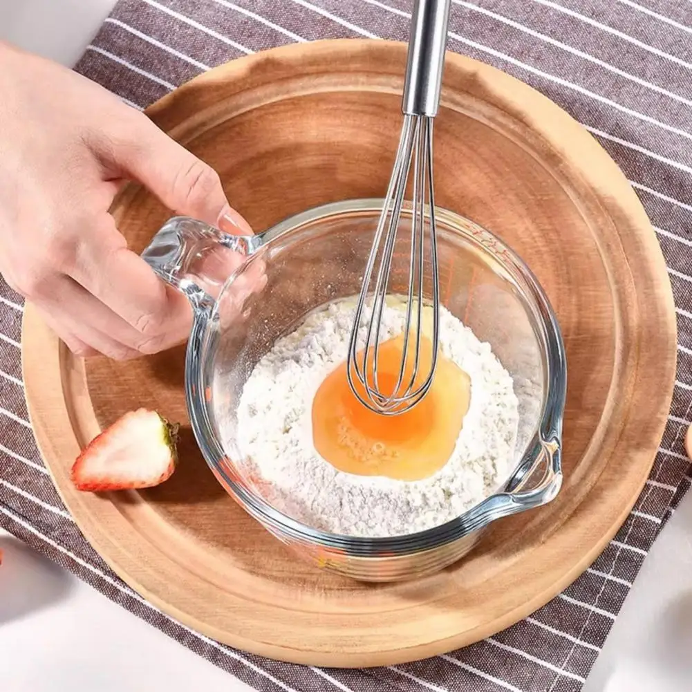 Mini Manual Egg Beater Stainless Steel Hand Mixer Coffee Blending Whisk Kitchen Tool for Mixing Sauces Whisking Batters view 3