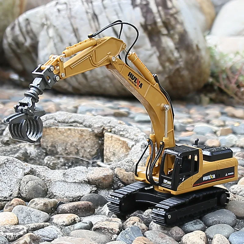 1:50 Excavator Toy Dump Truck Crawler Tractor Engineering Loader Bulldozer Cars Alloy Crane Vehicle Diecast Model Toys for Boys