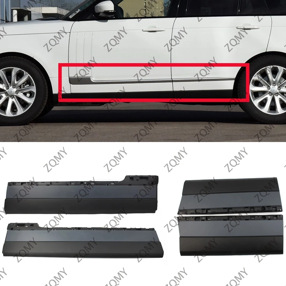 4pcs front door Rear Door Side Lower Moulding Trim For Land Rover Range Rover Vogue 2013 2014 2015 2016 2017 2018 2019