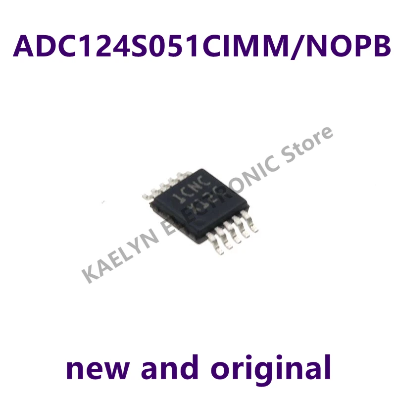 5PCS/lLOT ADC124S051CIMM ADC124S051CIMM/NOPB ADC124S051 ADCs - Analog to Digital Converters MSOP-10