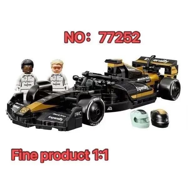 77252 Speed Champions APXGP Set de Construcción de Coche de Carreras F1 | Desde F1 ® La Película | 2 Minifiguras de Conductor, 268 Piezas | Regalo de Cumpleaños Perfecto