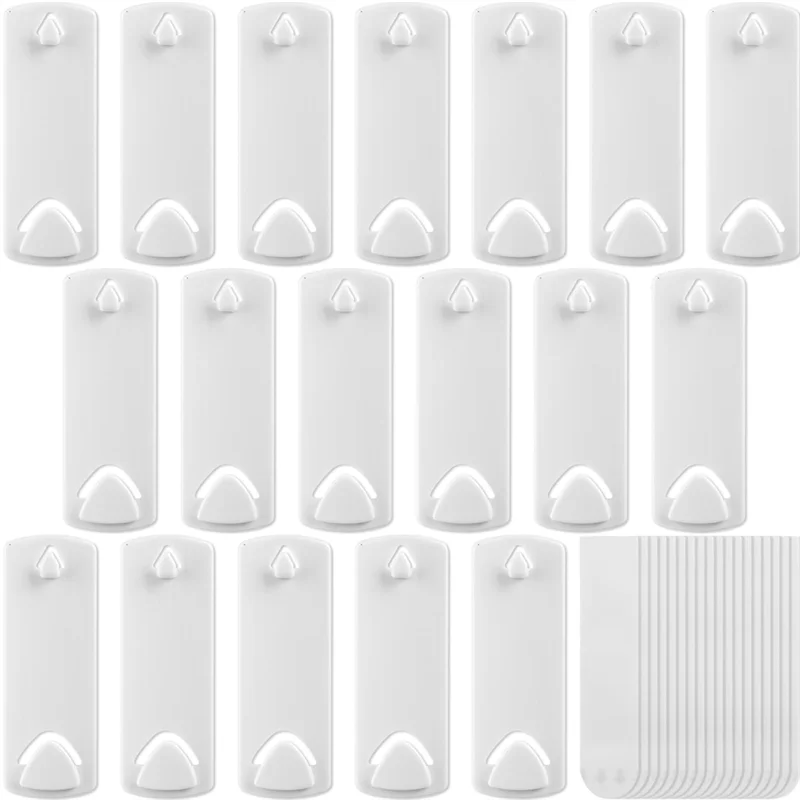 

ALIM-18Pack Adhesive Picture Hangers For Wall, Sawtooth Type With Removable Strips, Hang Photos Without Nails