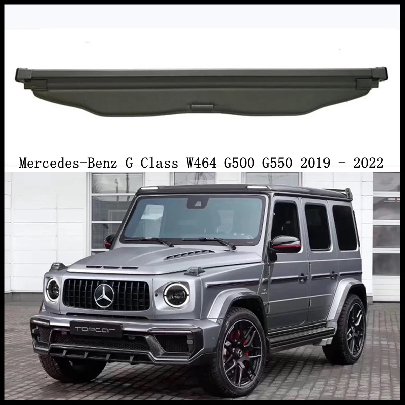 

Rear Trunk Cargo Cover For Mercedes Benz G Class W464 G500 G550 400 G63 2019-2024 Partition Curtain Screen Shade Security Shield