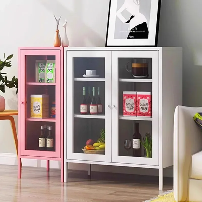 Dinner side cabinet, kitchen storage cabinet environmentally friendly household simple storage tea and water